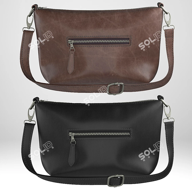 Timeless Leather Sling Bag 3D model image 2