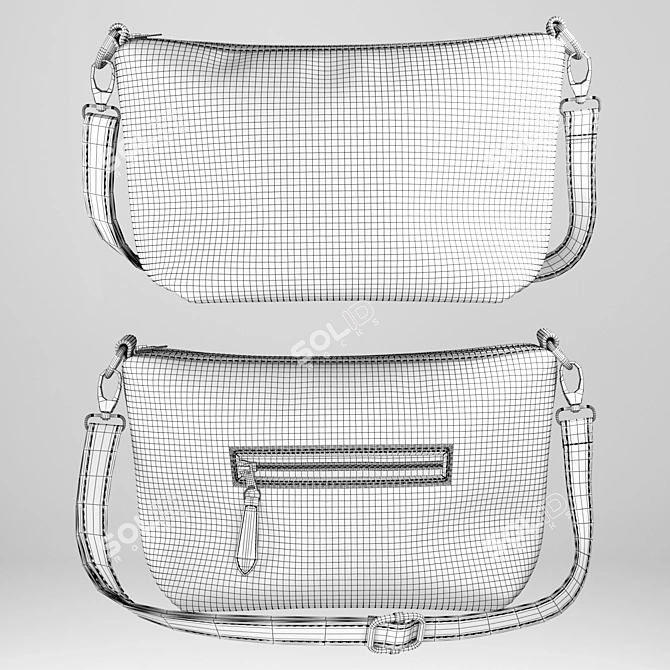 Timeless Leather Sling Bag 3D model image 3