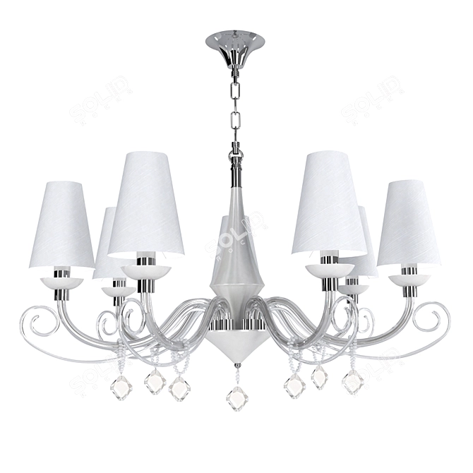 Stellare C 2453/7: Chrome Chandelier with Elegant Design 3D model image 2