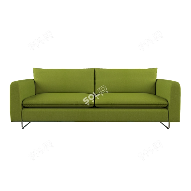 Bellus Casper: Scandinavian Sofa with Smooth Finish 3D model image 1