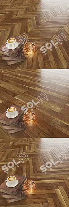 Korelia Walnut: Color-Correcting Parquet 3D model image 2