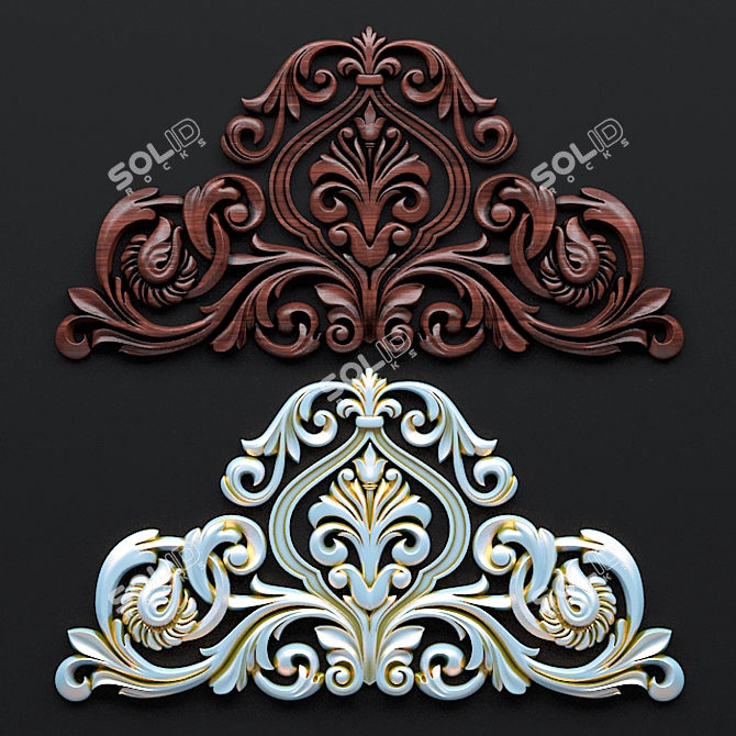 3D Decorative Ornament for CNC Machines 3D model image 1