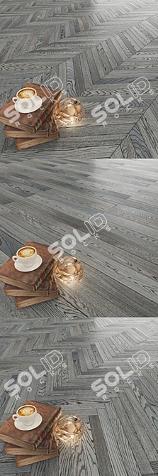 Gray Railroad Oak Parquet: Karelia's Story 3D model image 2