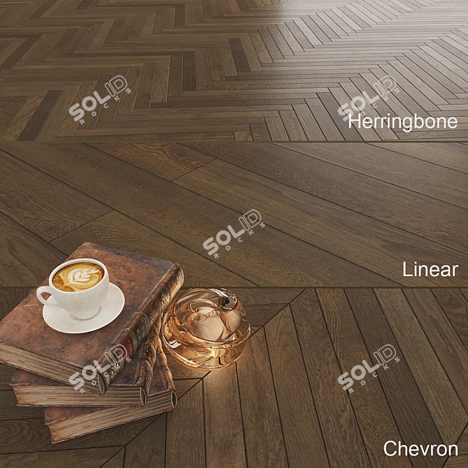 Karelia Oak Oregano Parquet 3D model image 1