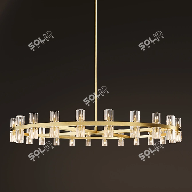 Elegant Arcachon Chandelier 3D model image 1