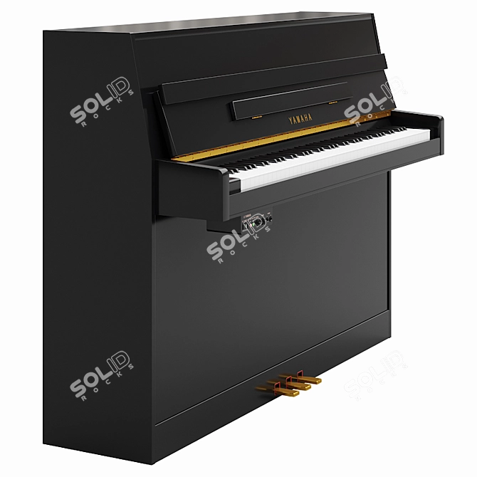 Sleek Yamaha SG2 PE Digital Piano 3D model image 1