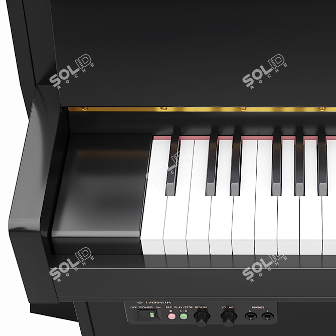 Sleek Yamaha SG2 PE Digital Piano 3D model image 3