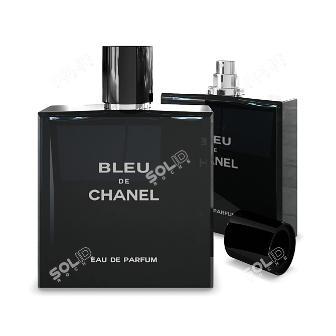 Chanel Bleu: Timeless Masculine Fragrance 3D model image 1