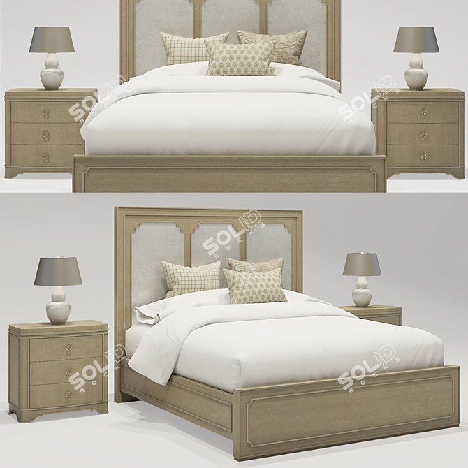 Romantically Modern Hooker Bed 3D model image 1