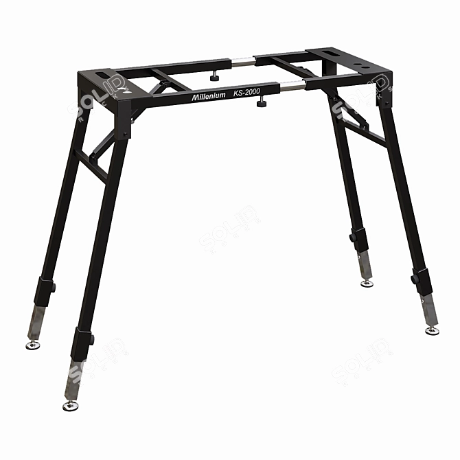 Sturdy Keyboard Tripod Stand 3D model image 1