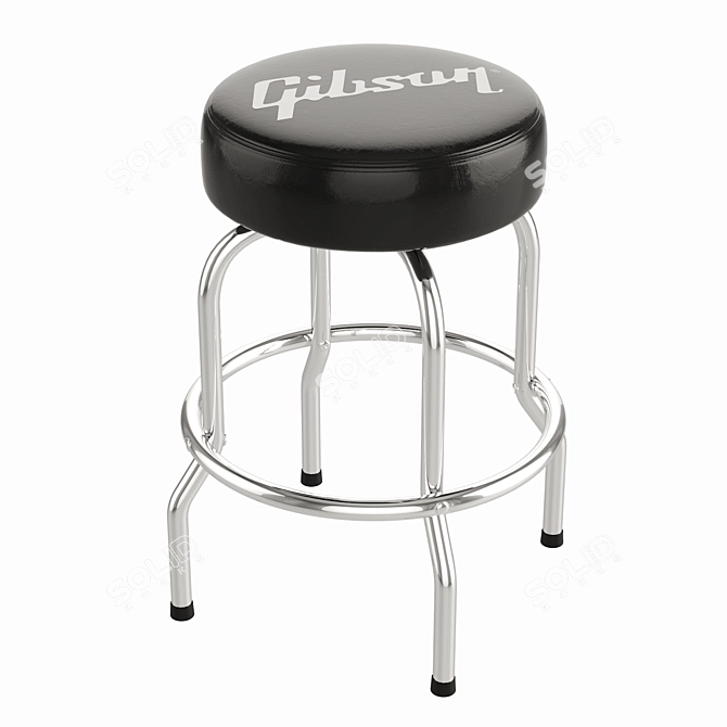 Gibson 24" Bar Stool: Sleek Design 3D model image 1