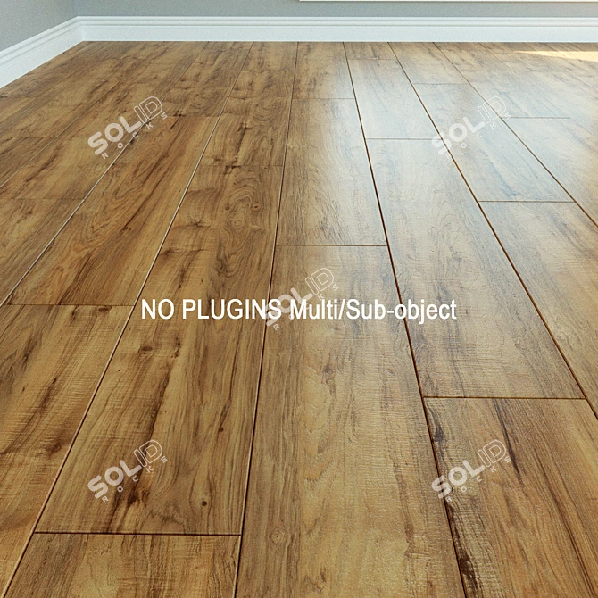 WINEO Laminate: Natural Wood Parquet 3D model image 1