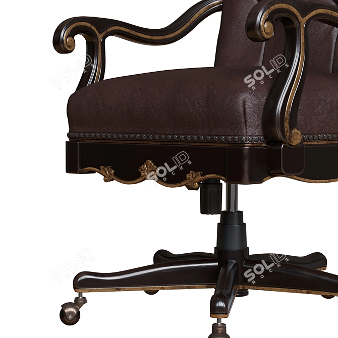 Elegant Grandover Office Chair 3D model image 2