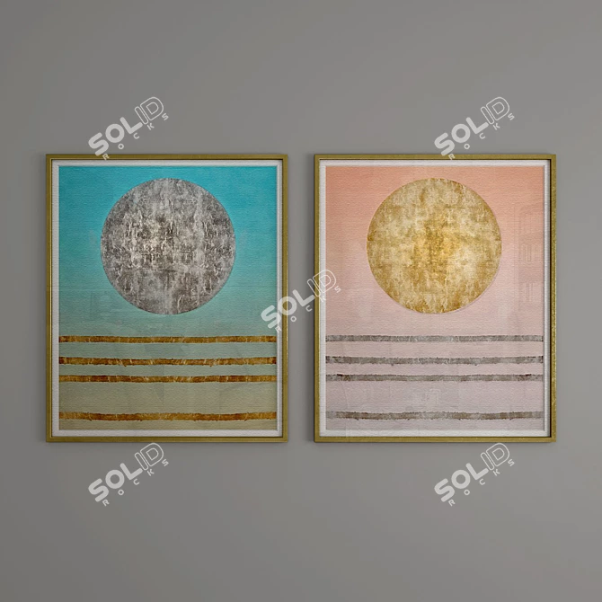 Mystical Lunar Kingdom Wall Art 3D model image 1