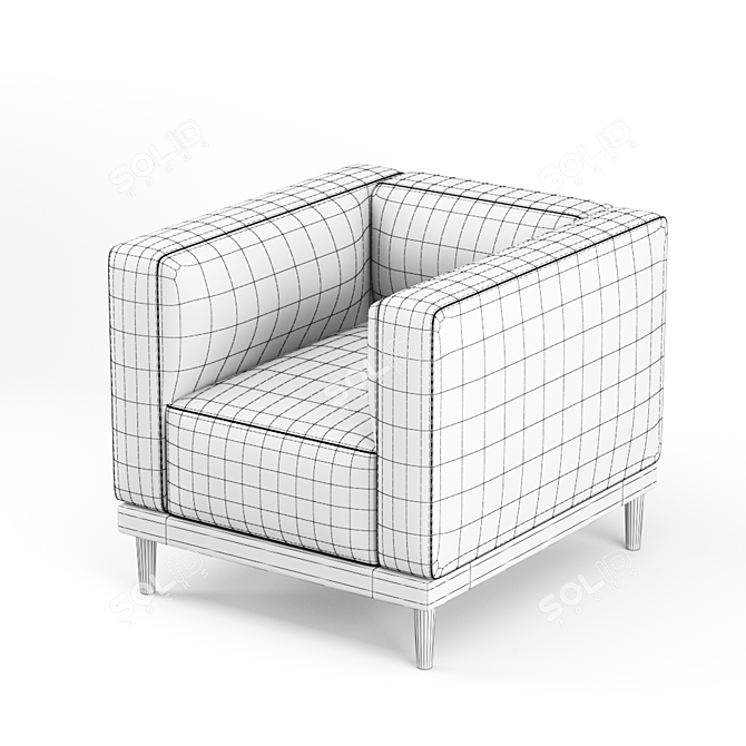 Elegant Dressy Armchair - KareDesign 3D model image 3