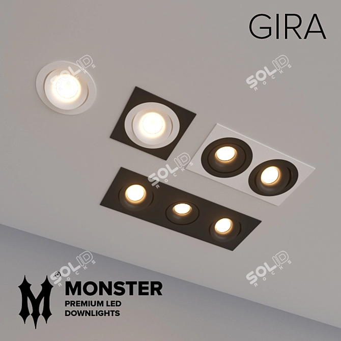 Gira: Elegant Illumination with Natural Light 3D model image 1