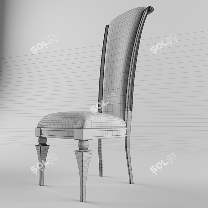 Sleek and Sophisticated Chair: Tropea Leonardo 3D model image 3