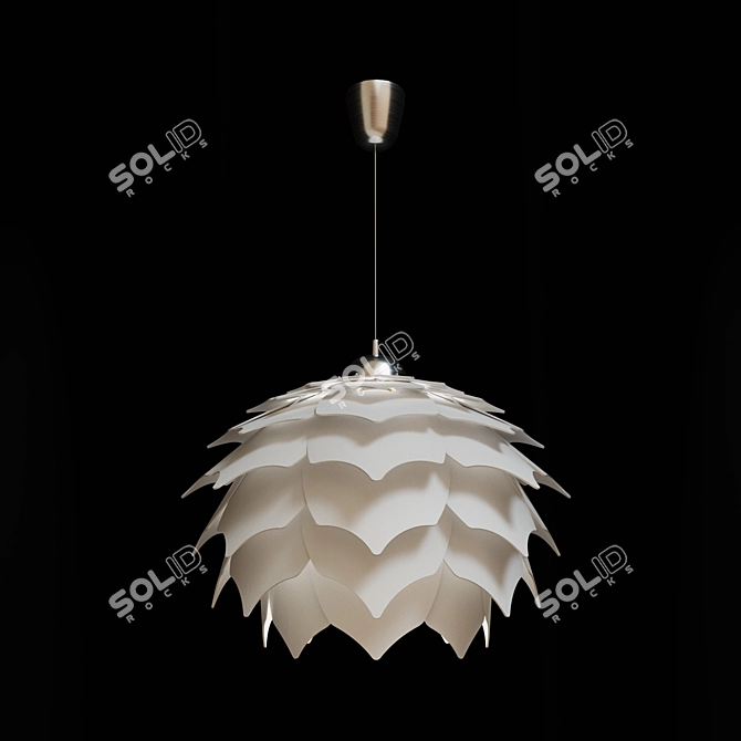 PANGO 2 Wooden Pendant Light 3D model image 1