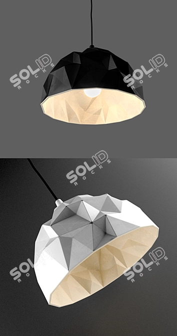 Rock Pendant Lamp 3D model image 2