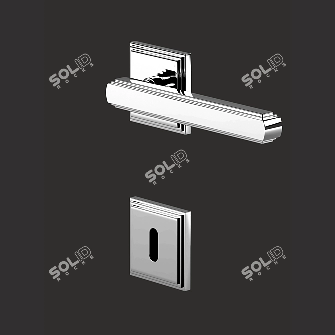 Glamor Door Handle: Linea Cali 3D model image 1