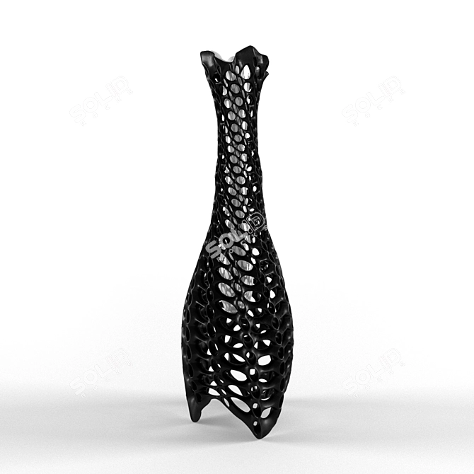 Sculptural Glass Vase: Hani Rashid 3D model image 1