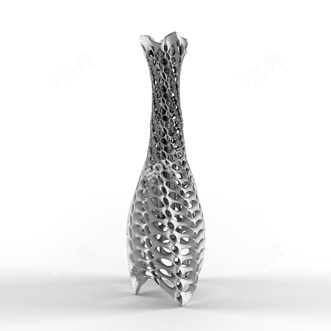 Sculptural Glass Vase: Hani Rashid 3D model image 3