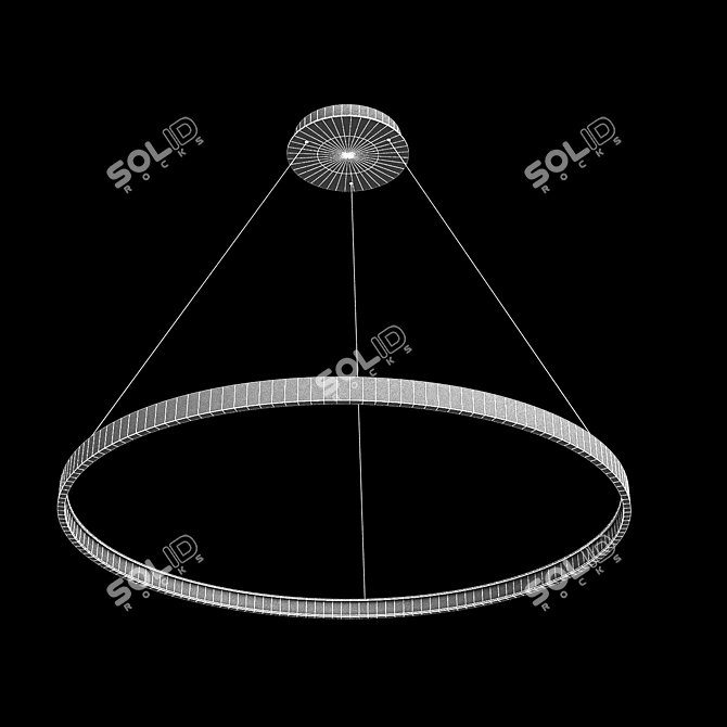 Russian-Made LED Pendant Chandelier 3D model image 2