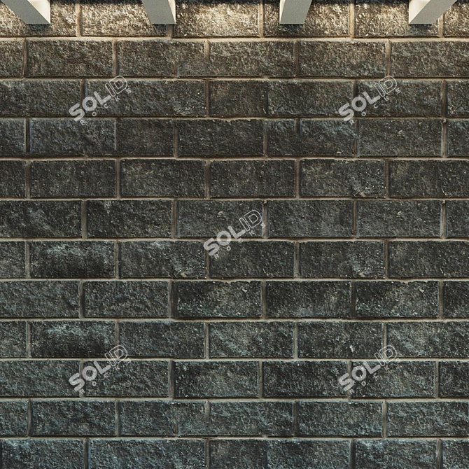 Aged Stone Block for Walls 3D model image 2