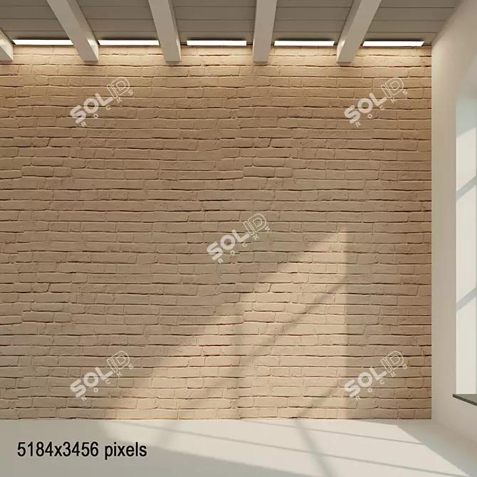 Title: Weathered Clay Brick Wall 3D model image 1