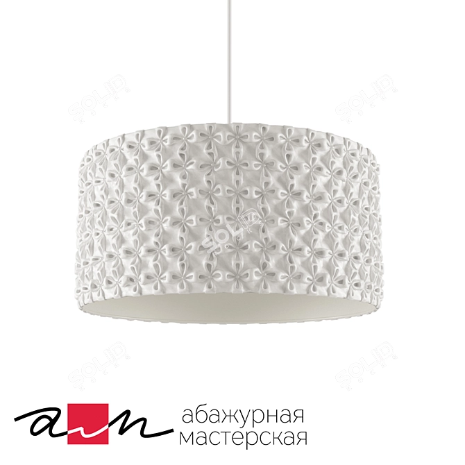 Elegant Perla Ceiling Lamp 3D model image 1