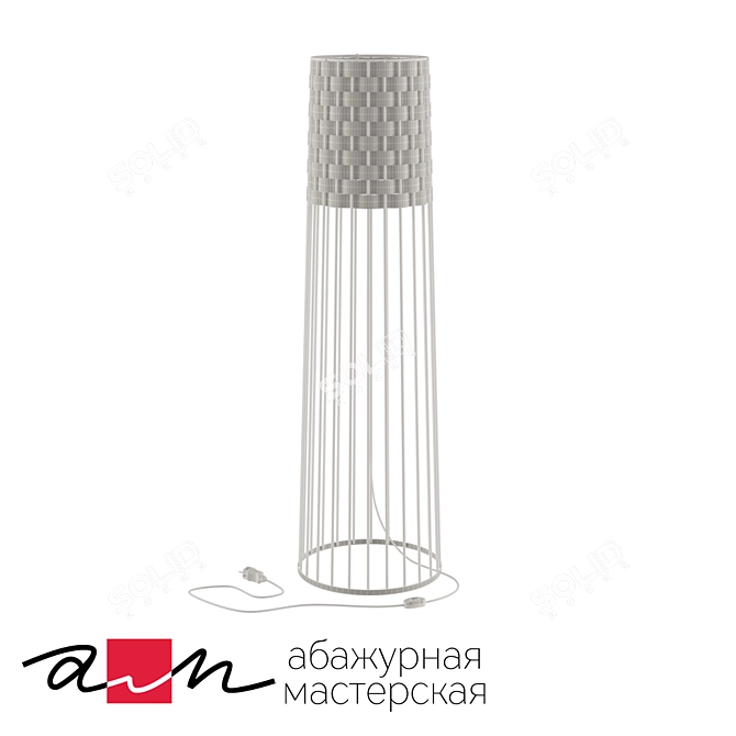 SAFARI Floor Lamp: Elegant Design & Sturdy Construction 3D model image 2