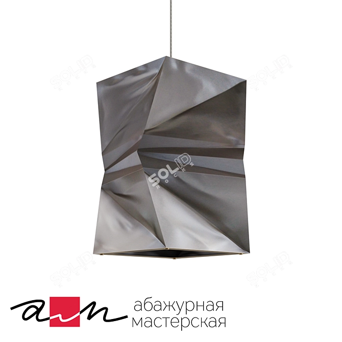Modern Tin-Plate Ceiling Lamp 3D model image 1