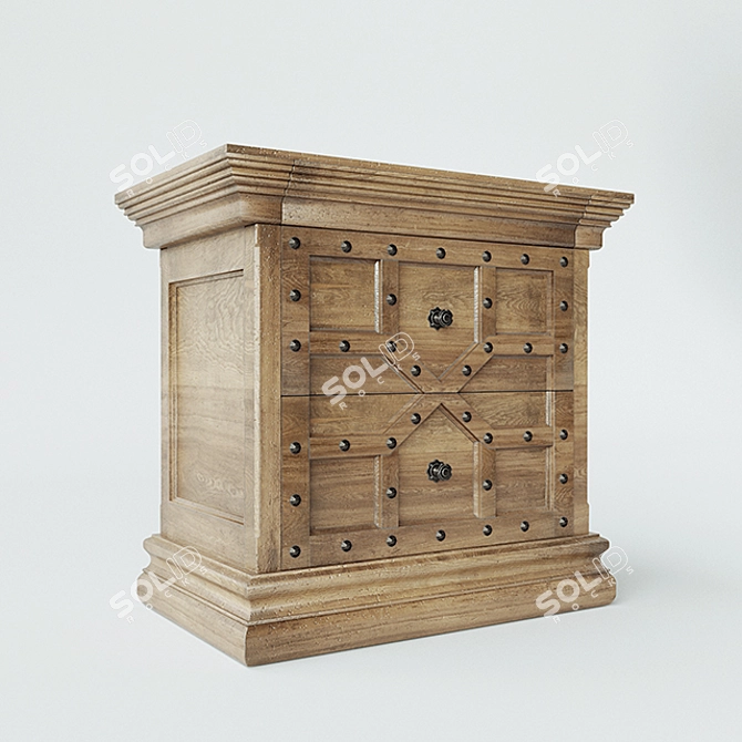 17th C. Castello Restoration Hardware 3D model image 1