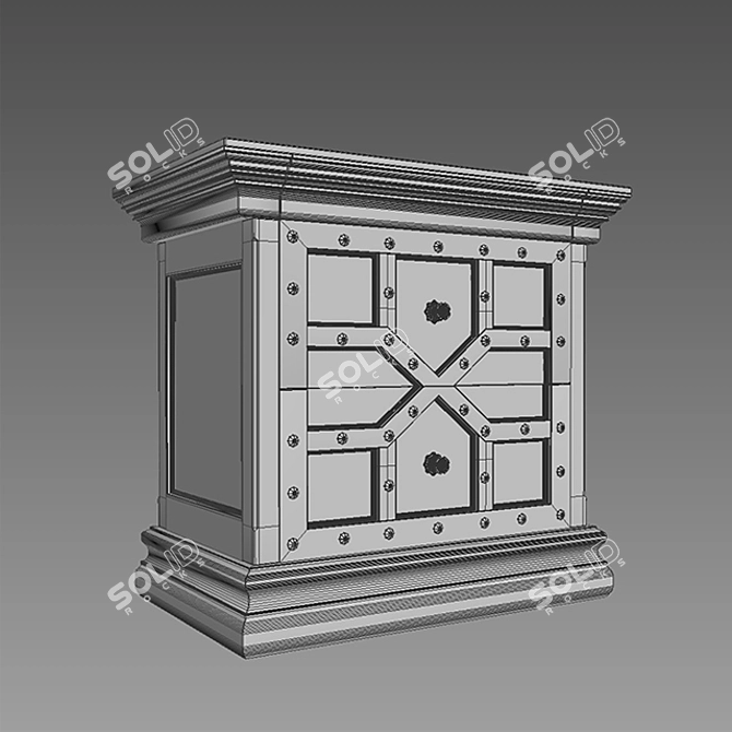 17th C. Castello Restoration Hardware 3D model image 3