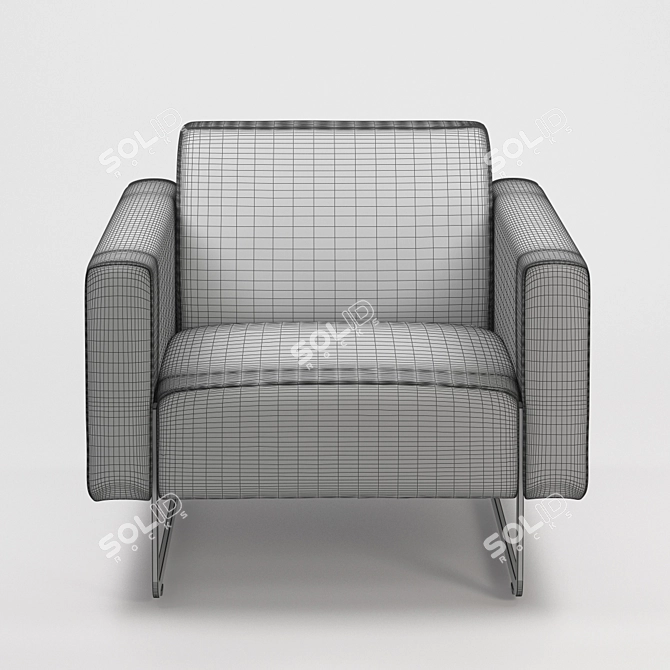 Mare Dutch Armchair: Sleek, Stylish, and Comfortable 3D model image 3