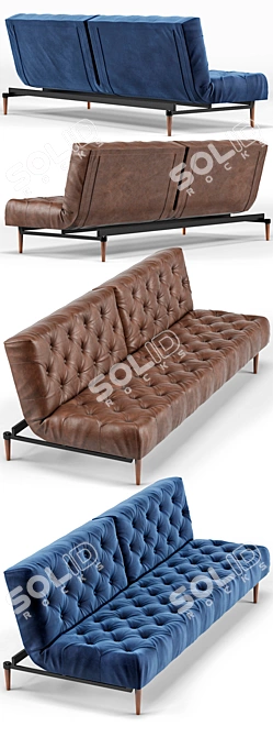 Innovative Old School Sofa 3D model image 2