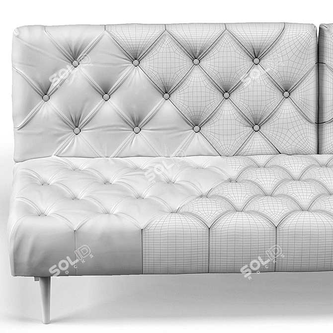 Innovative Old School Sofa 3D model image 3