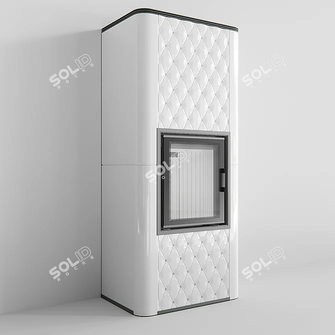 Nadia 8 Pro/LT: Stylish Tile Fireplace 3D model image 2