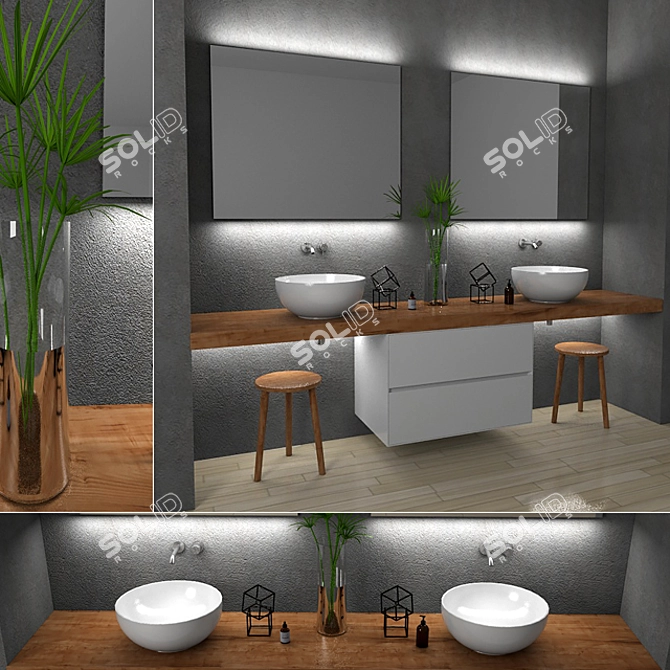 Antonio Lupi 3D Bathroom Furniture 3D model image 1