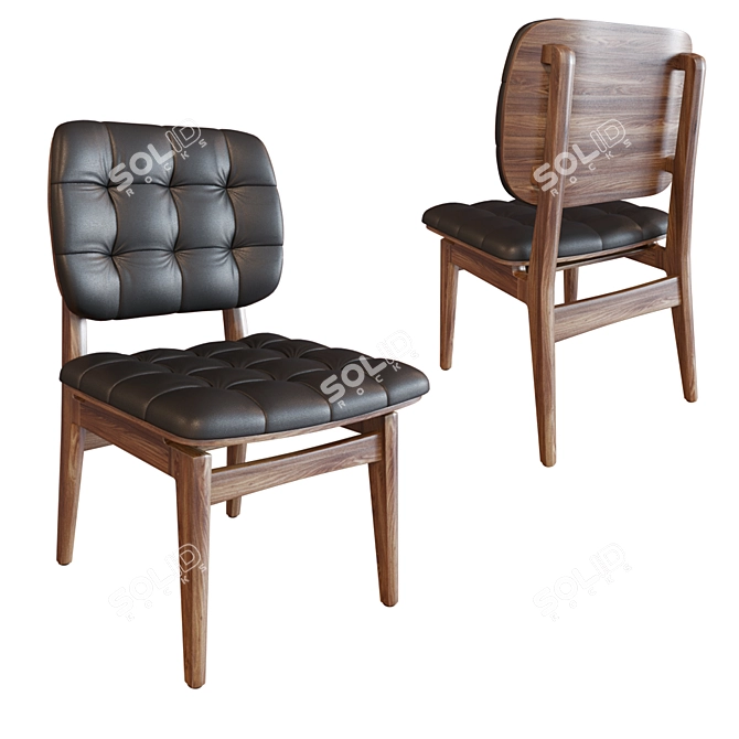 Chic Chloe Chairs by JMS (Set of 3) 3D model image 2