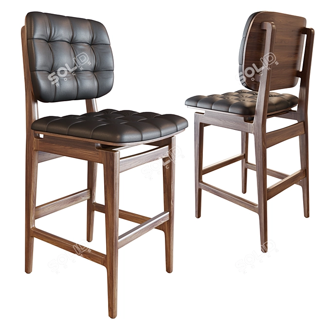 Chic Chloe Chairs by JMS (Set of 3) 3D model image 3