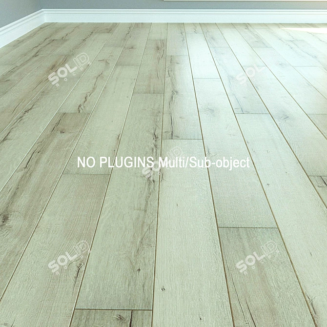 WINEO Laminate: Natural Wood Parquet 3D model image 1