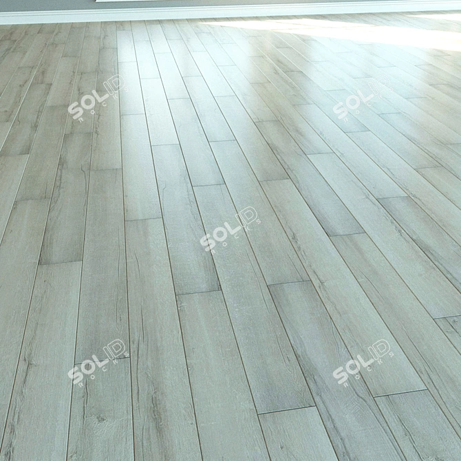 Natural Wood Laminate Flooring 3D model image 3