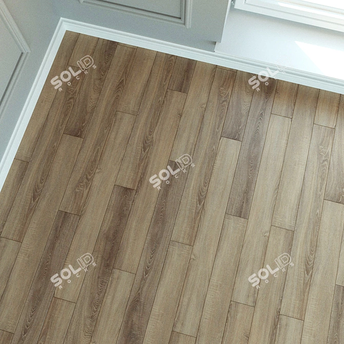 WINEO Laminate Floors: Natural Wood Parquet 3D model image 2