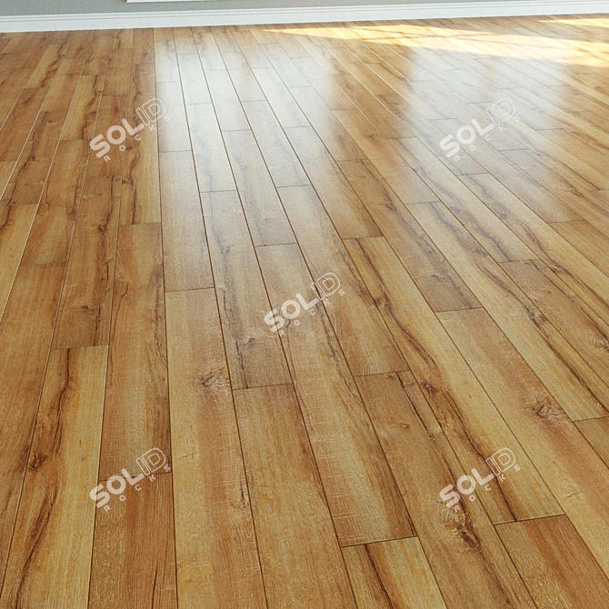 WINEO Laminate Flooring: Natural Wood, Parquet Design 3D model image 3