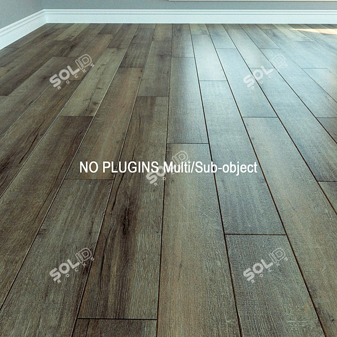 Wineo Laminate: Natural Wood Parquet 3D model image 1