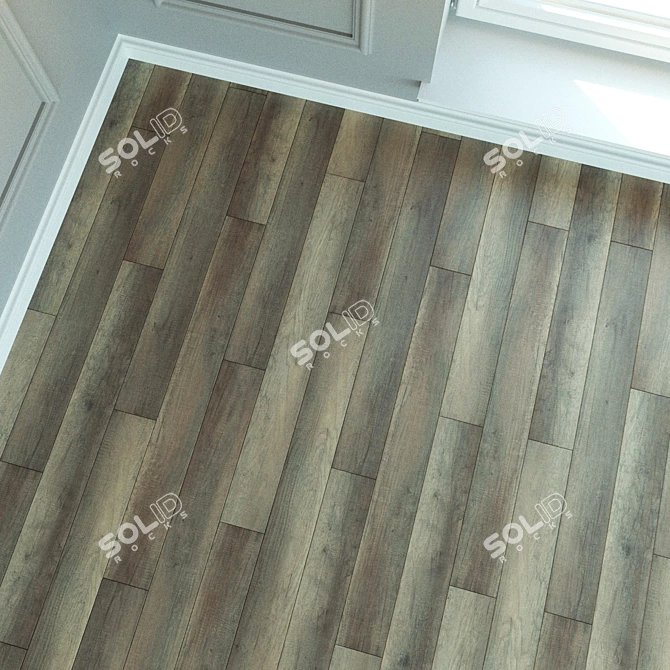  Natural Wood Laminate Parquet 3D model image 2