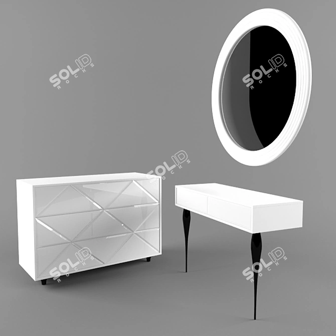 Cloud Chest & Dressing Table by Ogogo-obstanovochka 3D model image 1