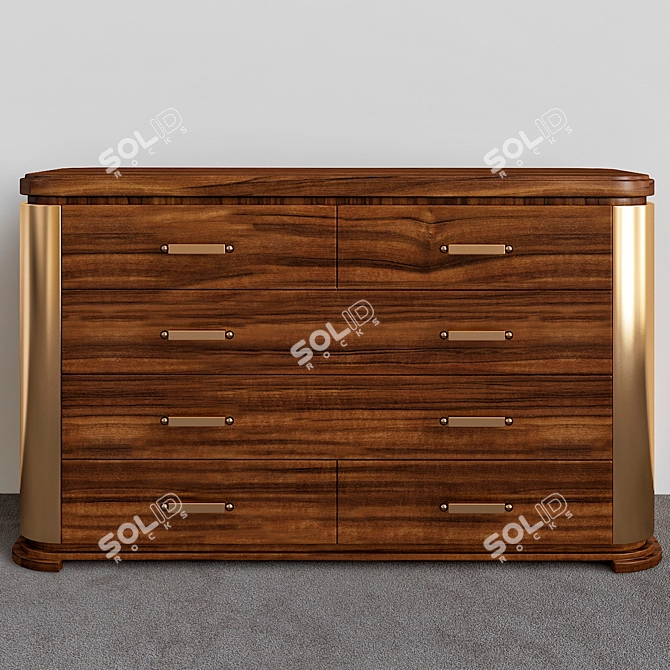 Elegant SMANIA Console Table 3D model image 1