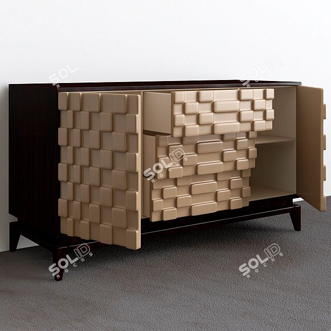 Soothing Serenity Credenza 3D model image 1